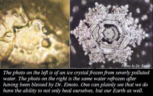 Frozen Water under a microscope